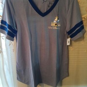 Disney Blue V-Neck T-Shirt